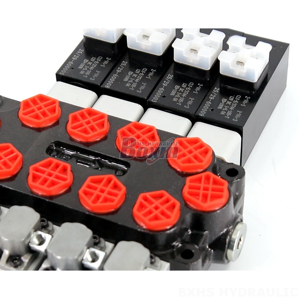 Manufacturer Direct: Q45 Solenoid & Manual 4 Spool Monoblock Directional Valve detail image